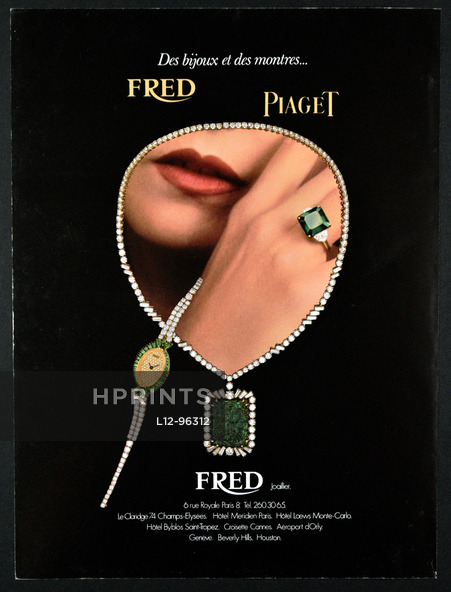 Fred Joaillier & Piaget 1982
