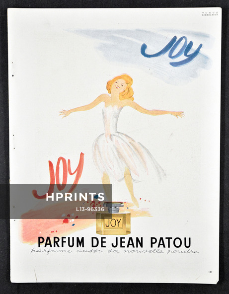 Jean Patou (Perfumes) 1945 Joy, Vogue Libération