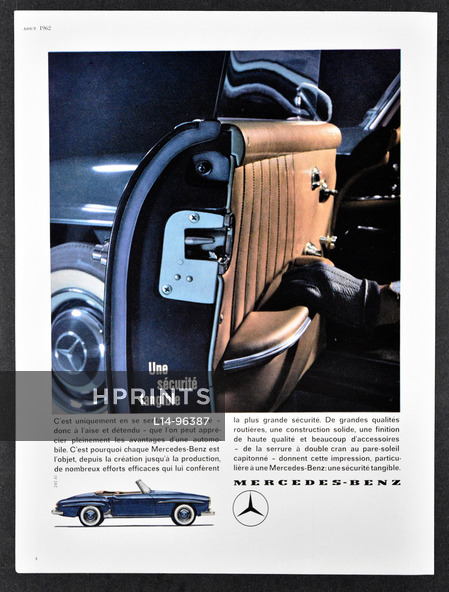 Mercedes-Benz 1962 Sécurité tangible