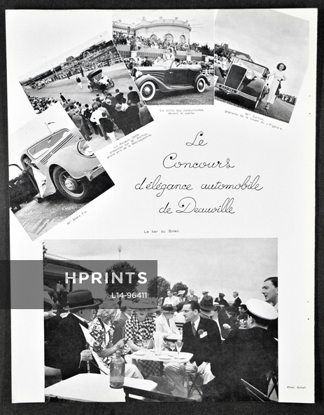 Mme Cartier 1936 Gagnante de la coupe Figaro, Concours d'Elegance Automobile de Deauville