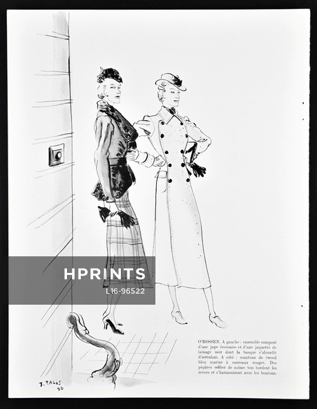 O'Rossen 1936 Jean Pagès, Fashion Illustration