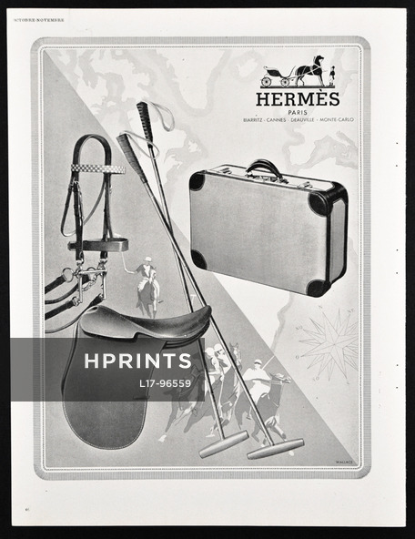 Hermès 1948 Sports equipment & Luggage, Saddle Polo, Suitcase