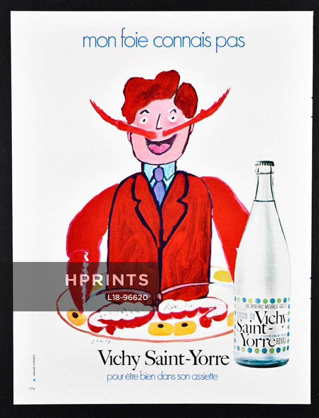 Vichy Saint-Yorre (Water) 1973 Darigo "Mon foie connait pas"