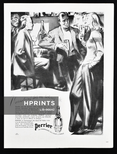 Perrier (Water) 1947 Brénot