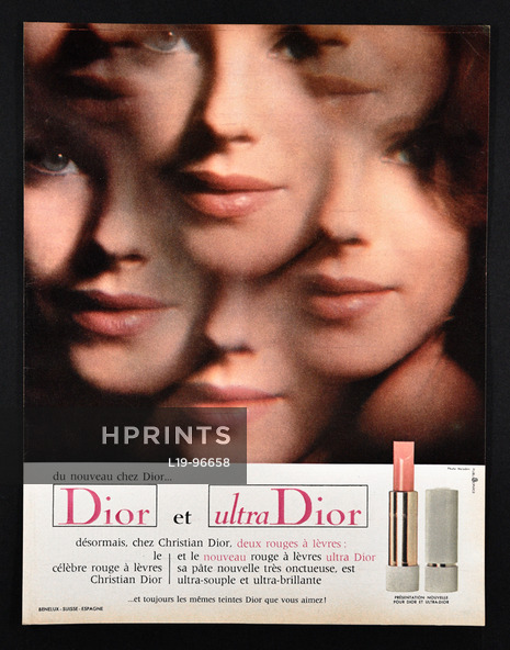 Christian Dior (Cosmetics) 1965 Photo Moisdon, Lipstick