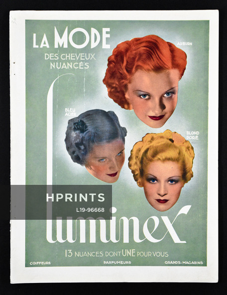Luminex (Dyes for Hair) 1936 Hairstyle