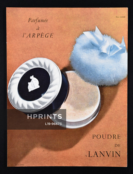 Lanvin (Cosmetics) 1951 Poudre Arpège, Photo Jahan