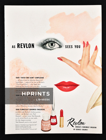 Revlon 1952 Nail Enamel, Lipstick