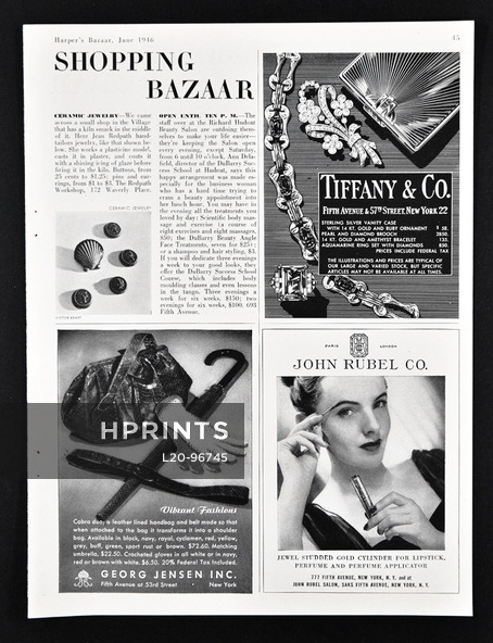Tiffany & Co. 1946 John Rubel, Georg Jensen