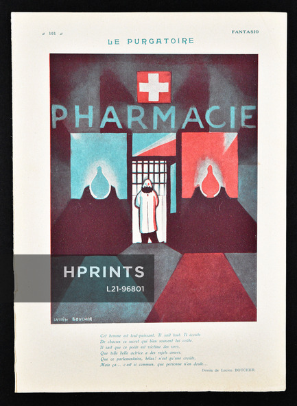 Le Purgatoire, 1925 - Lucien Boucher Pharmacie