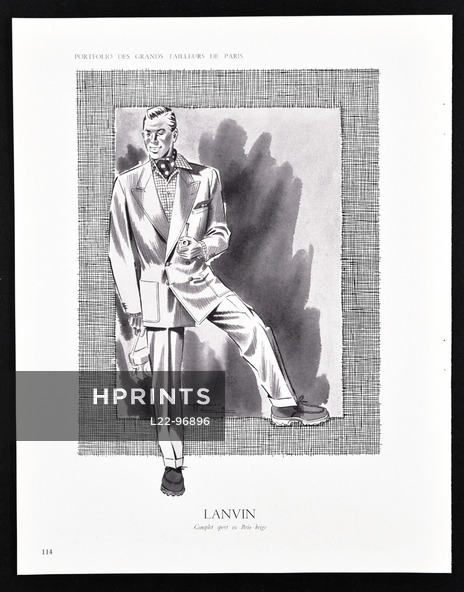 Lanvin (Men's Clothing) 1952 Hemjic