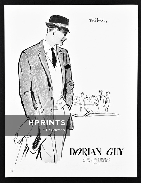 Dorian Guy (Tailor) 1959 Men's Clothing, Pierre Simon
