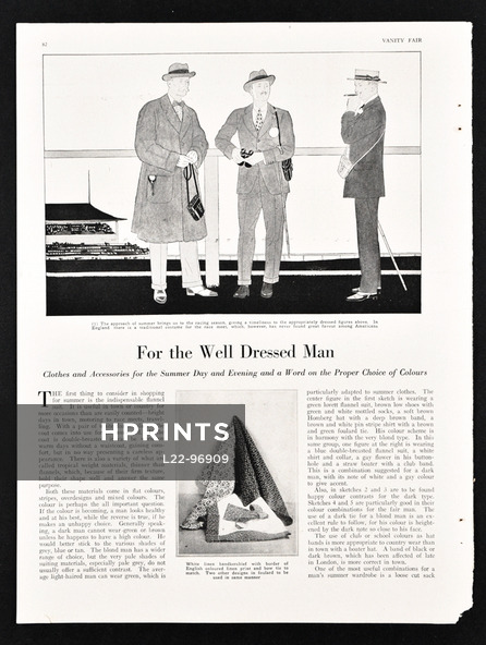 For the Well Dressed Man, 1920 - Men's Clothing, Dandy, 7 pages Complete Article, 7 pages