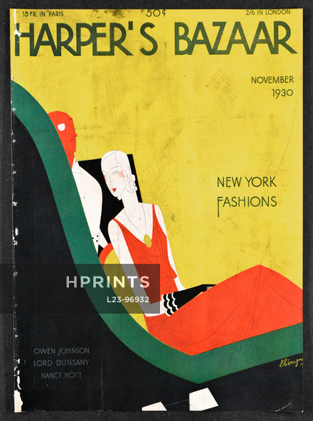 Harper's Bazaar, November 1930 Léon Bénigni, Cover