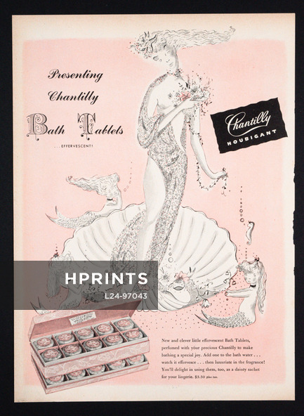 Houbigant 1945 Bath Tablets, Venus Botticelli, Mermaids