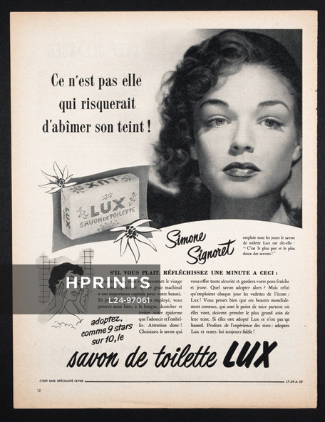 LUX (Soap) 1953 Simone Signoret