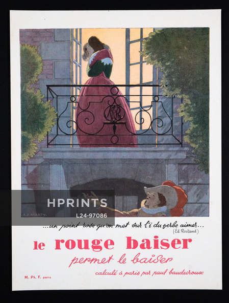 Le Rouge Baiser 1947 André Edouard Marty, Edmond Rostand
