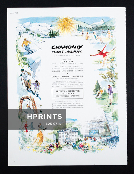 Chamonix (City) 1962 Mountaineering, Skiing, Ice Skating, Ice Hockey, Pierre Pagès