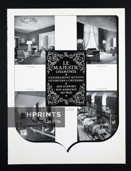 Hotel Majestic Chamonix 1949