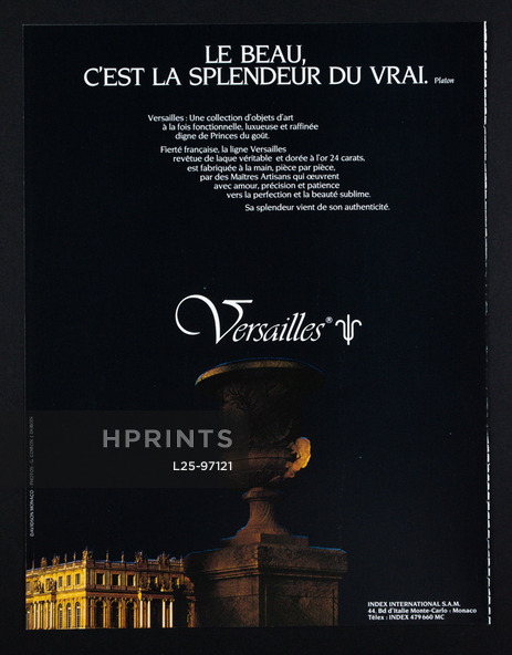 Versailles 1986 Objets d'art