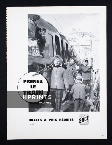 SNCF (Train Company) 1962 Prenez le train, Ski