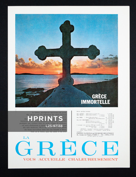 La Grèce Immortelle (Greece) 1961 Office du Tourisme Hellénique