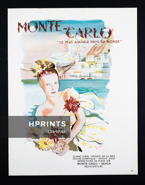 Monte Carlo 1946 Seashore, André Delfau