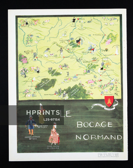 Le Bocage Normand 1935 Falaise, Caen, Normandie, Karsavina (M.K.S)