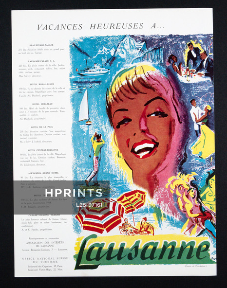 Lausanne (City) 1957 Vacances heureuses, Zvookshaw