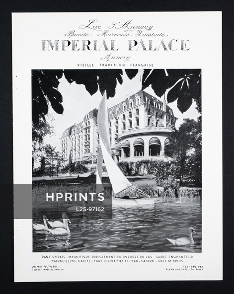 Hôtel Impérial-Palace Annecy 1955 Swans