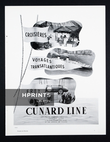 Cunard Line (Ship Company) 1955