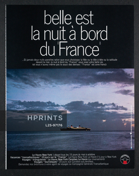 Transat (Ship Company) 1969 Le "France" Ocean Liner