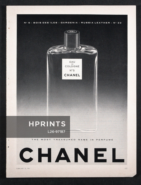 Chanel (Perfumes) 1956 Eau de Cologne Numéro 5