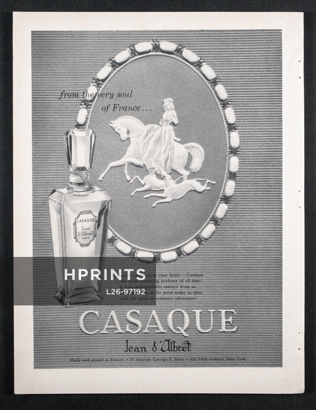 Jean d'Albret (Perfumes) 1956 Casaque