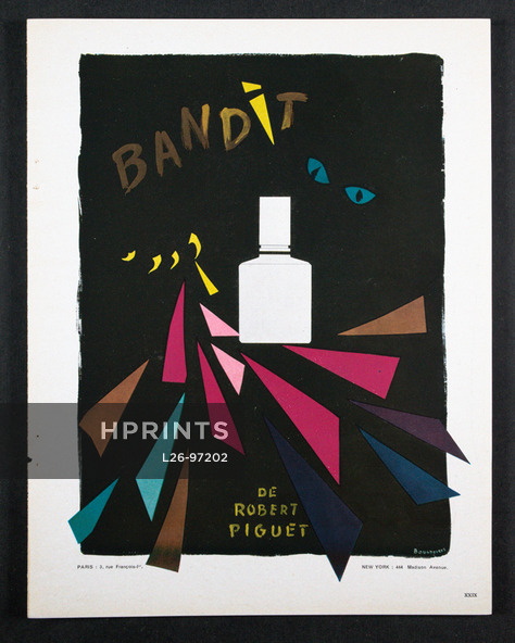 Robert Piguet (Perfumes) 1946 Bandit Bouldoires, Cat