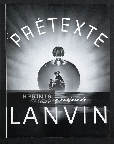 Lanvin (Perfumes) 1937 Prétexte, Paul Iribe
