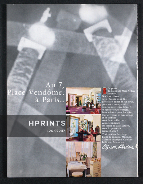 Elizabeth Arden 1961 Au 7 place Vendôme