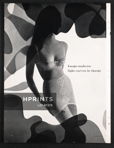 Formfit Designer's Collection 1959 Bra Emilio Pucci, Du Pont Girdle, Photo Louise Dahl-Wolfe