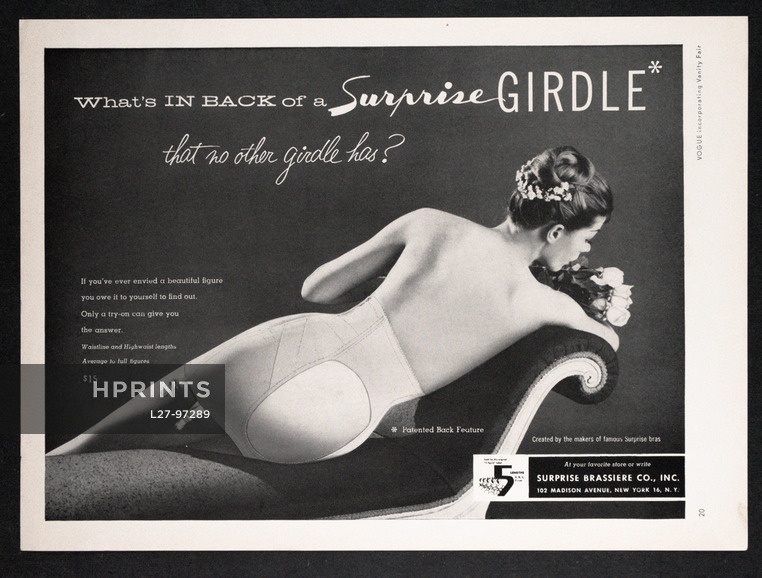 Surprise Brassiere Co. 1956 Girdle