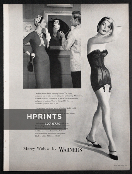 Warner's 1956 Merry Widow, Corselette