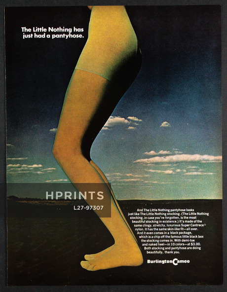 Burlington Cameo (Hosiery) 1968 Pantyhose