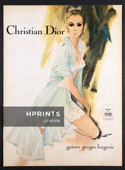 Christian Dior (Lingerie) 1967 Pierre Couronne, Panty Girdle, Bra, Negligee