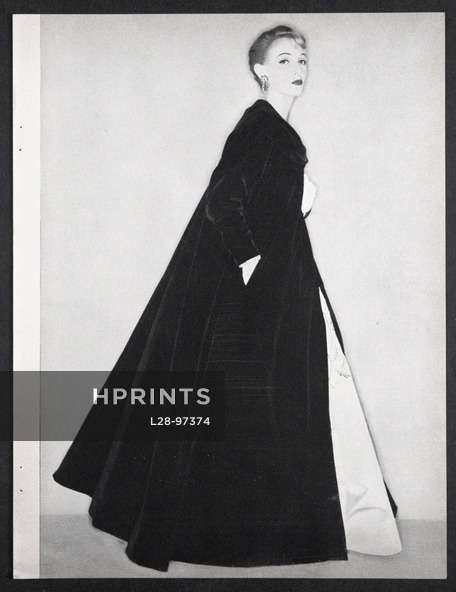 Sophie (Couture) 1955 Green Velvet Coat, Photo Coffin