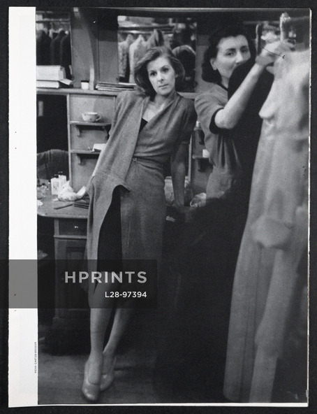 Paris Working Girl, 1946 - Jacqueline Viel, Fashion Model at Molyneux, Malnutrition, Photos Henri Cartier-Bresson, 2 pages