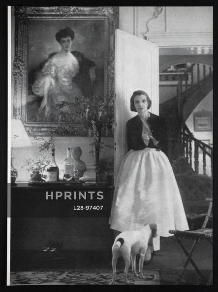 Baron and Baroness de Rothschild at Petit Mouton 1956 Photo Cecil Beaton, 2 pages