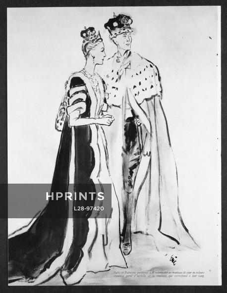 Eric (Carl Erickson) 1953 Pairs et Pairesses, Coronation of Elizabeth II