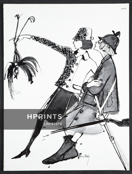 Burberrys, Hermès Hunting Equipment 1962 Pour celle qui chasse en jupe, Hervé Dubly
