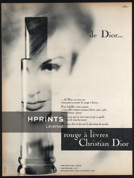 Christian Dior (Cosmetics) 1961 Lipstick, Photo Moisdon