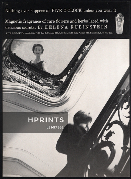 Helena Rubinstein (Perfumes) 1956 Five O'clock