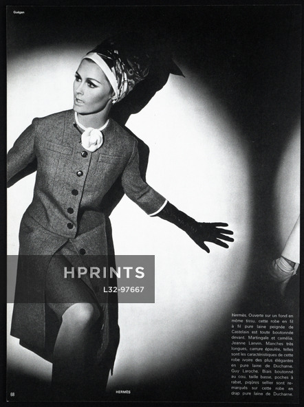 Hermès (Couture) 1966 Photo Guégan, Castelain